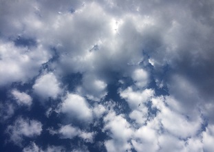 Heaven clouds blue sky